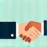 Hands shaking icon representing family-owned trust
